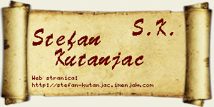 Stefan Kutanjac vizit kartica